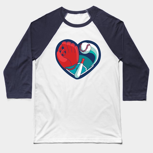 I love baseball Baseball T-Shirt by BananaPrints